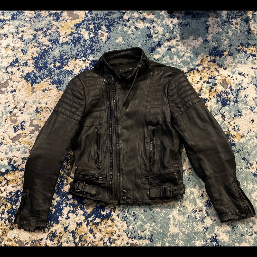 Ralph Lauren Purple Label, Medium,Leather,Black. True to size.